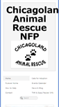 Mobile Screenshot of chicagolandanimalrescue.org