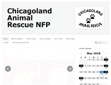 Tablet Screenshot of chicagolandanimalrescue.org